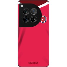 Coque OnePlus 12 - Silicone rigide noir Maillot de football Costa Rica 2022 personnalisable