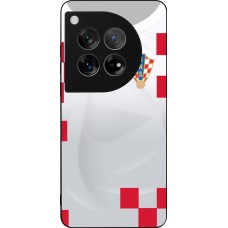 OnePlus 12 Case Hülle - Silikon schwarz Kroatien 2022 personalisierbares Fussballtrikot