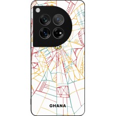 Coque OnePlus 12 - Silicone rigide noir Maillot de football Ghana 2026 personnalisable