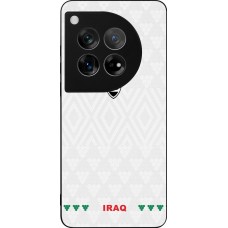 Coque OnePlus 12 - Silicone rigide noir Maillot de football Irak 2026 personnalisable