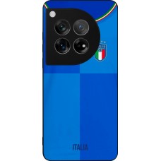 Coque OnePlus 12 - Silicone rigide noir Maillot de football Italie 2022 personnalisable