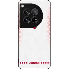 Coque OnePlus 12 - Silicone rigide noir Maillot de football Jordanie 2026 personnalisable