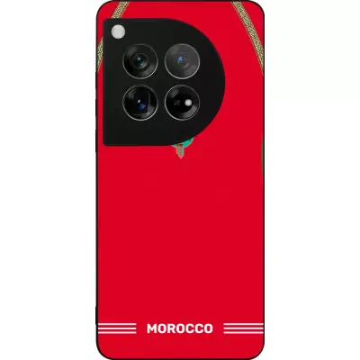 OnePlus 12 Case Hülle - Silikon schwarz Marokko 2026 personalisierbares Fussballtrikot
