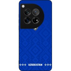 Coque OnePlus 12 - Silicone rigide noir Maillot de football Ouzbékistan 2026 personnalisable