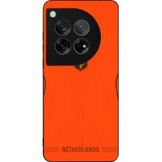 Coque OnePlus 12 - Silicone rigide noir Maillot de football Pays-Bas 2026 personnalisable