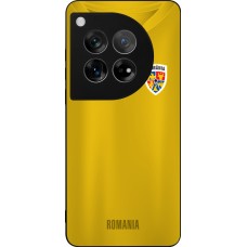 Coque OnePlus 12 - Silicone rigide noir Maillot de football Roumanie