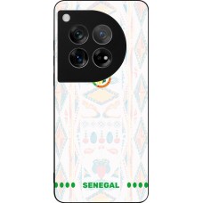 Coque OnePlus 12 - Silicone rigide noir Maillot de football Sénégal 2026 personnalisable
