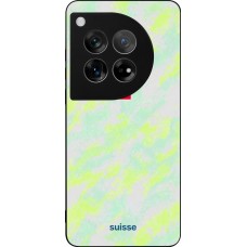 Coque OnePlus 12 - Silicone rigide noir Maillot de football Suisse Away 2026 personnalisable