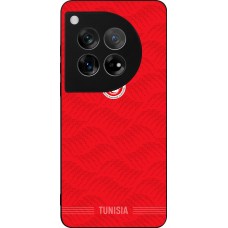 Coque OnePlus 12 - Silicone rigide noir Maillot de football Tunisie 2026 personnalisable