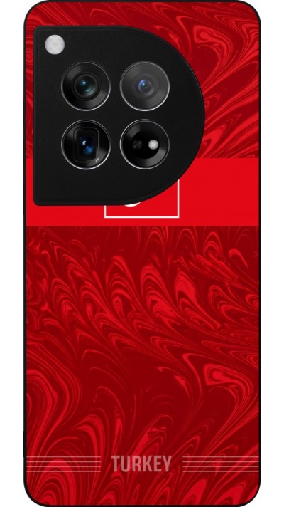OnePlus 12 Case Hülle - Silikon schwarz Türkei 2026 personalisierbares Fussballtrikot