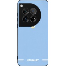 Coque OnePlus 12 - Silicone rigide noir Maillot de football Uruguay 2026 personnalisable