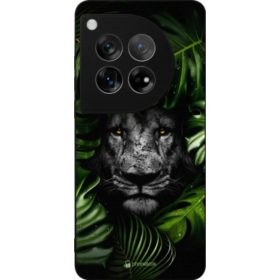 OnePlus 12 Case Hülle - Silikon schwarz Forest Lion