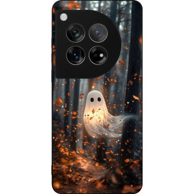 OnePlus 12 Case Hülle - Silikon schwarz Halloween 2025 Ghost in the forest