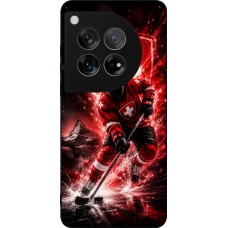 OnePlus 12 Case Hülle - Silikon schwarz Hockey World Championship Player