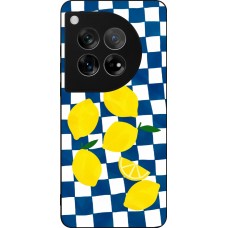 Coque OnePlus 12 - Silicone rigide noir Illustration lemons 2026