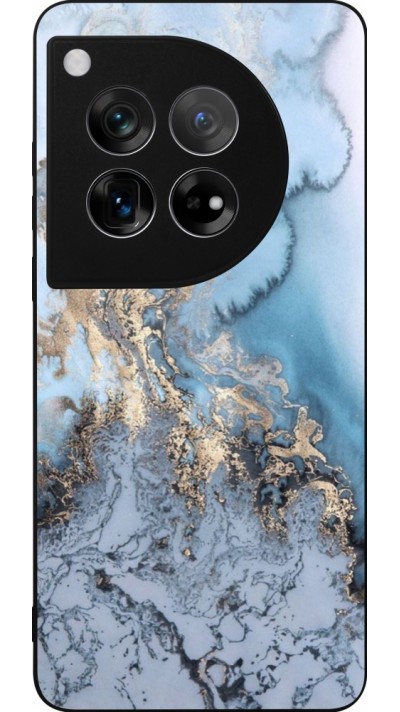 OnePlus 12 Case Hülle - Silikon schwarz Marble 04