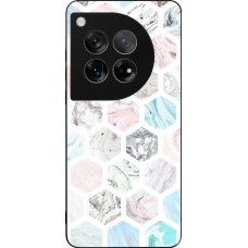 Coque OnePlus 12 - Silicone rigide noir Marble Everything