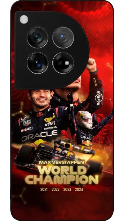 OnePlus 12 Case Hülle - Silikon schwarz Max Verstappen Champion 2023