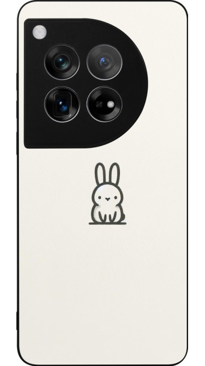 OnePlus 12 Case Hülle - Silikon schwarz Minimal Häschen Süße