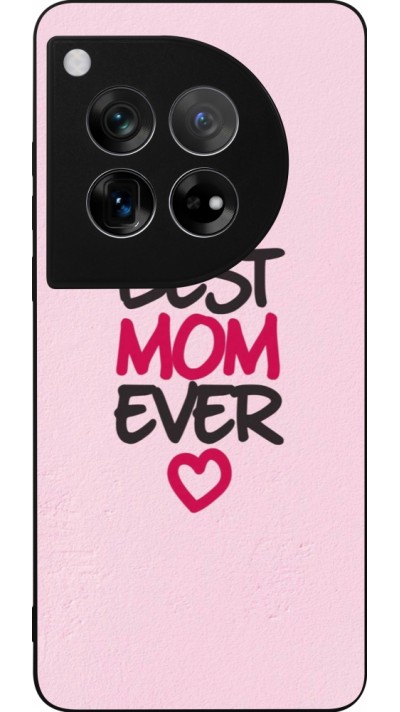 OnePlus 12 Case Hülle - Silikon schwarz Mom 2023 best Mom ever pink