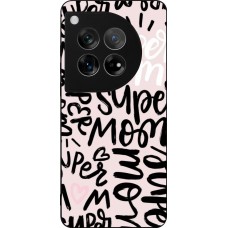 OnePlus 12 Case Hülle - Silikon schwarz Mom 2024 Super mom