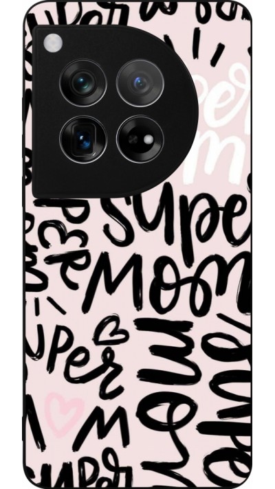 OnePlus 12 Case Hülle - Silikon schwarz Mom 2024 Super mom