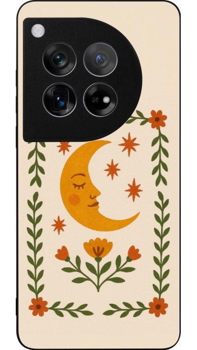 OnePlus 12 Case Hülle - Silikon schwarz Half moon stamp 2026