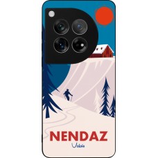 OnePlus 12 Case Hülle - Silikon schwarz Nendaz Cabane Ski