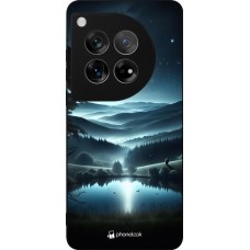 OnePlus 12 Case Hülle - Silikon schwarz Ansicht des Nachthimmels