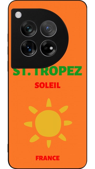 OnePlus 12 Case Hülle - Silikon schwarz Pop Summer Destination St-Tropez
