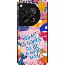 OnePlus 12 Case Hülle - Silikon schwarz Preppy Today is Going to be a good day