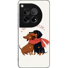 Coque OnePlus 12 - Silicone rigide noir Saint Valentines Day 26 Happy Valentine