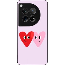 Coque OnePlus 12 - Silicone rigide noir Saint Valentines Day 26 Heart