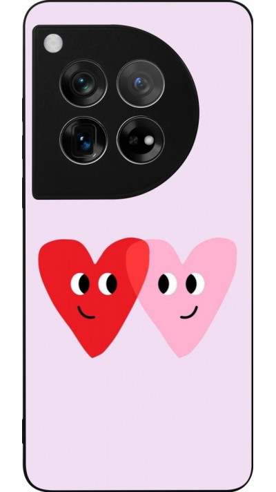 Coque OnePlus 12 - Silicone rigide noir Saint Valentines Day 26 Heart