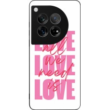 OnePlus 12 Case Hülle - Silikon schwarz Saint Valentines Day 26 Love all we need is