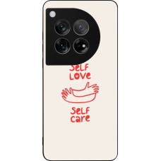 Coque OnePlus 12 - Silicone rigide noir Saint Valentines Day 26 Self love self care