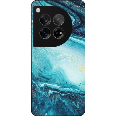 OnePlus 12 Case Hülle - Silikon schwarz Sea Foam Blue