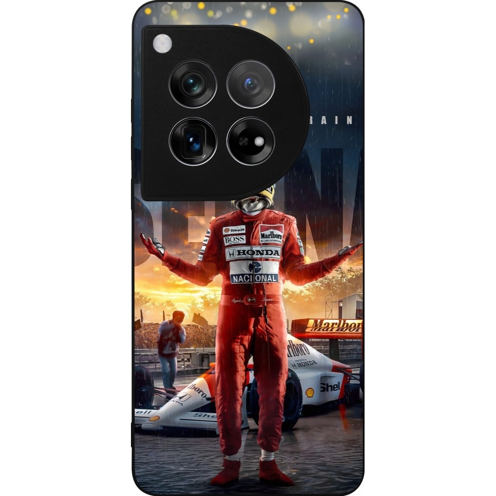 Coque OnePlus 12 - Silicone rigide noir Senna The King of Rain