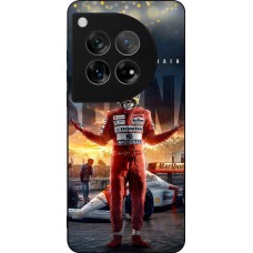 Coque OnePlus 12 - Silicone rigide noir Senna The King of Rain