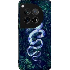 OnePlus 12 Case Hülle - Silikon schwarz Snake Blue Anaconda