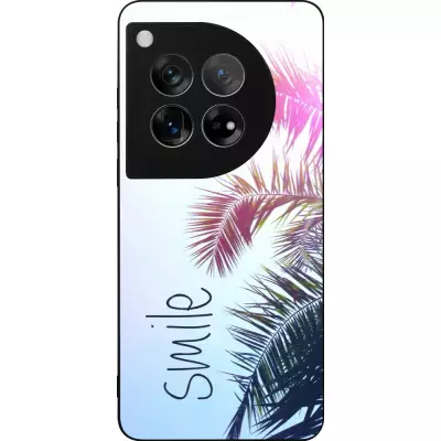 OnePlus 12 Case Hülle - Silikon schwarz Smile 05