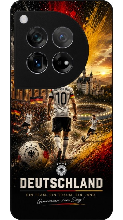 OnePlus 12 Case Hülle - Silikon schwarz Fussball Deutschland splash 2026