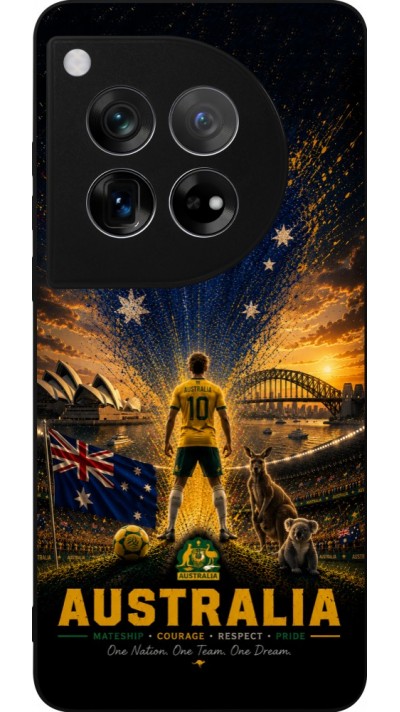 OnePlus 12 Case Hülle - Silikon schwarz Fussball Australien splash 2026