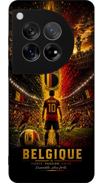 OnePlus 12 Case Hülle - Silikon schwarz Fussball Belgien splash 2026