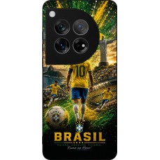 OnePlus 12 Case Hülle - Silikon schwarz Fussball Brasilien splash 2026