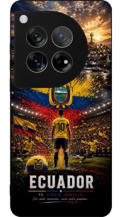 OnePlus 12 Case Hülle - Silikon schwarz Fussball Ecuador splash 2026