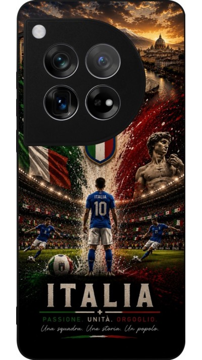 OnePlus 12 Case Hülle - Silikon schwarz Fussball Italien splash 2026