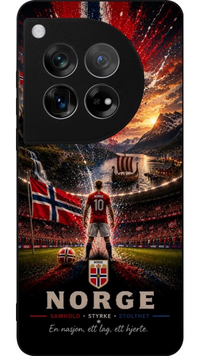 OnePlus 12 Case Hülle - Silikon schwarz Fussball Norwegen splash 2026