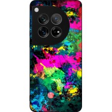OnePlus 12 Case Hülle - Silikon schwarz Splash paint