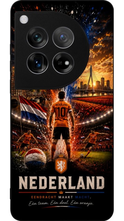 OnePlus 12 Case Hülle - Silikon schwarz Fussball Niederlande splash 2026